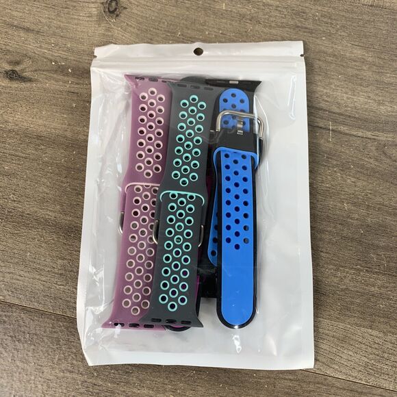 4 Silicone Sport Strap iWatch Band For Apple Watch Series SE 6 5 4 3 2 1 42 44mm - Picture 2 of 12